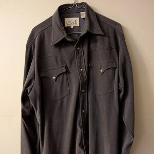 Vintage Ropey Velvet Satin Western Dress overshirt